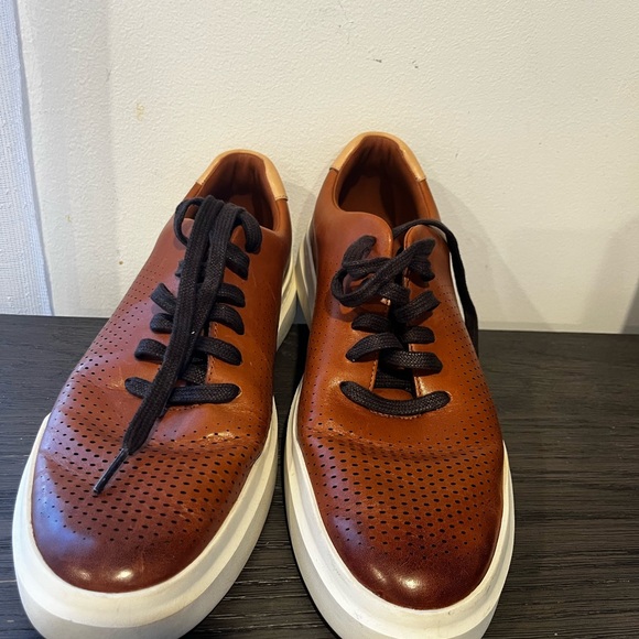 Cole Haan Other - Cole Haan Brown Leather Sneakers with Black Laces
